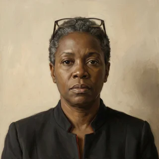 Painted portrait of Marguerite Okonjo-Beale