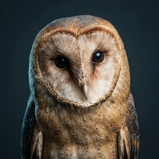 Portrait of Odette Vane, a barn owl