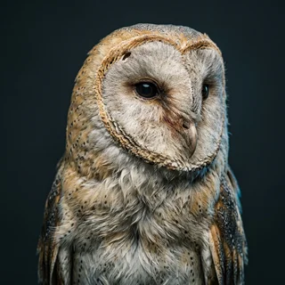 Portrait of Gareth Pell, a barn owl